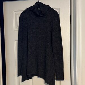 White House Black Market Dark Gray Turtleneck Sweater